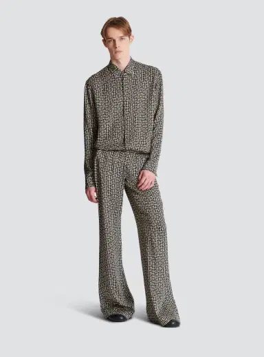 Balmain Monogrammed flowing shirt | Thumbnail 2 Balmain Monogrammed flowing shirt | Thumbnail 2
