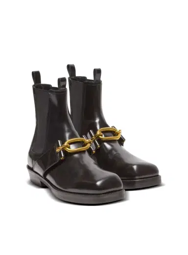 Balmain Sync Chelsea boots in glazed leather | Thumbnail 3 Balmain Sync Chelsea boots in glazed leather | Thumbnail 3