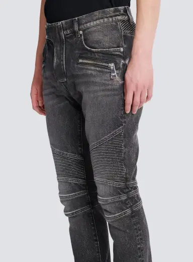 Balmain Slim-fit biker trousers in denim | Thumbnail 7 Balmain Slim-fit biker trousers in denim | Thumbnail 7