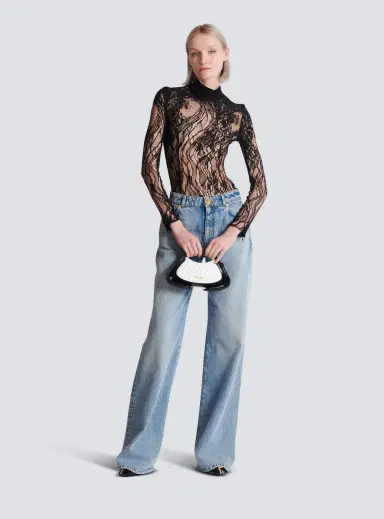 Balmain Long-sleeved lace body | Thumbnail 2 Balmain Long-sleeved lace body | Thumbnail 2