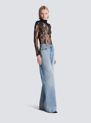 Balmain Long-sleeved lace body | Thumbnail 3 Balmain Long-sleeved lace body | Thumbnail 3
