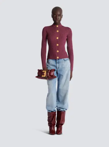 Balmain Fine knit cardigan with buttons | Thumbnail 2 Balmain Fine knit cardigan with buttons | Thumbnail 2