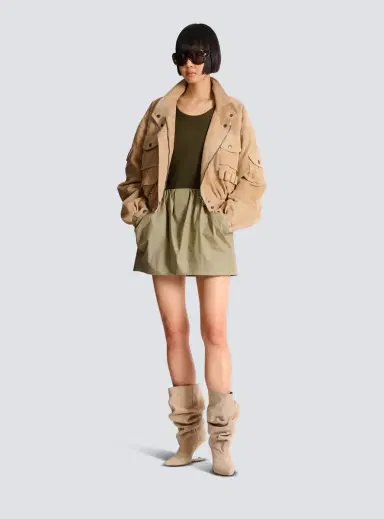 Balmain Cotton poplin balloon skirt | Thumbnail 2 Balmain Cotton poplin balloon skirt | Thumbnail 2
