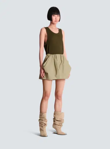 Balmain Cotton poplin balloon skirt | Thumbnail 3 Balmain Cotton poplin balloon skirt | Thumbnail 3
