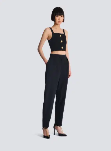 Balmain Knit bralette top with buttons | Thumbnail 3 Balmain Knit bralette top with buttons | Thumbnail 3
