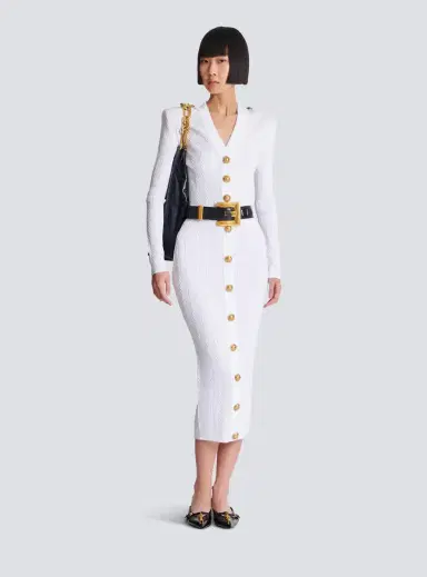 Balmain Cable-knit midi skirt | Thumbnail 2 Balmain Cable-knit midi skirt | Thumbnail 2