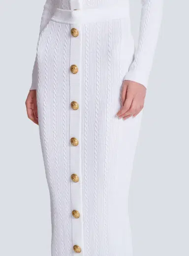 Balmain Cable-knit midi skirt | Thumbnail 5 Balmain Cable-knit midi skirt | Thumbnail 5