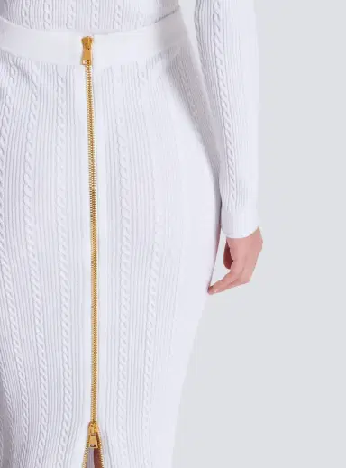 Balmain Cable-knit midi skirt | Thumbnail 6 Balmain Cable-knit midi skirt | Thumbnail 6
