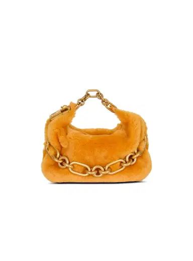 Balmain Mini Sync bag in shearling | Thumbnail 1 Balmain Mini Sync bag in shearling | Thumbnail 1