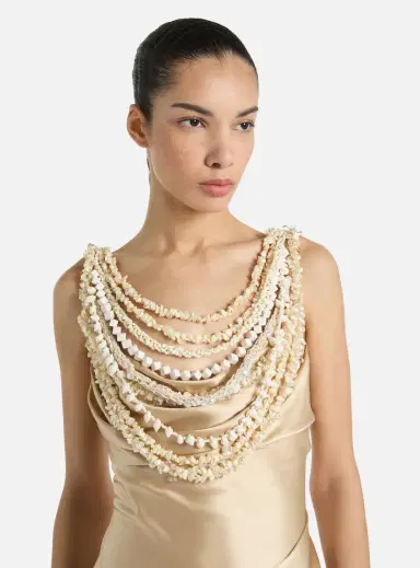Balmain Silk shell dress | Thumbnail 4 Balmain Silk shell dress | Thumbnail 4