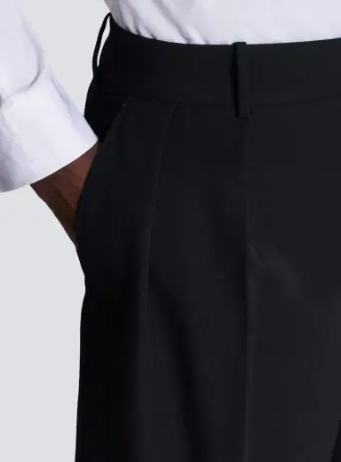 Balmain Grain de poudre pleated Bermuda shorts | Thumbnail 6 Balmain Grain de poudre pleated Bermuda shorts | Thumbnail 6