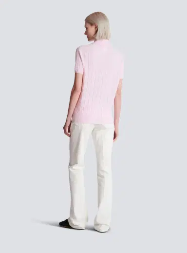 Balmain Monogram knit polo | Thumbnail 4 Balmain Monogram knit polo | Thumbnail 4