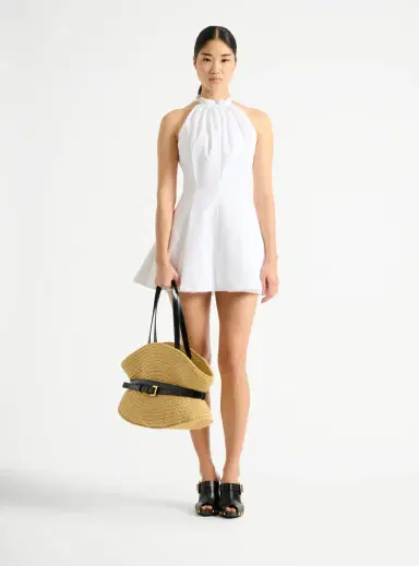 Balmain Shuffle Medium bag in raffia | Thumbnail 2 Balmain Shuffle Medium bag in raffia | Thumbnail 2