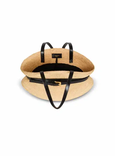 Balmain Shuffle Medium bag in raffia | Thumbnail 7 Balmain Shuffle Medium bag in raffia | Thumbnail 7