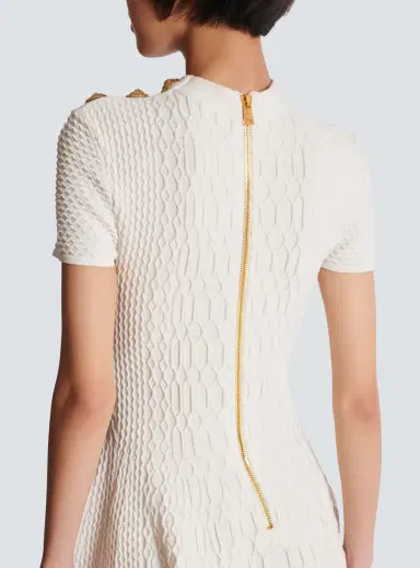 Balmain Flared crocodile-knit dress | Thumbnail 6 Balmain Flared crocodile-knit dress | Thumbnail 6
