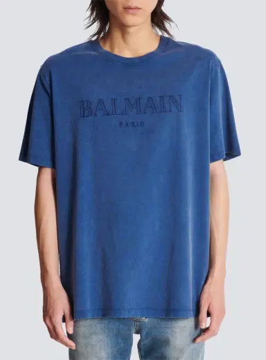 Balmain Loose T-shirt with vintage embroidery | Thumbnail 7 Balmain Loose T-shirt with vintage embroidery | Thumbnail 7