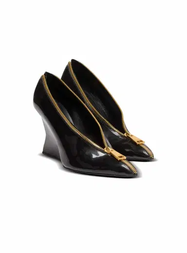 Balmain Zip Wedge pumps in patent leather | Thumbnail 2 Balmain Zip Wedge pumps in patent leather | Thumbnail 2