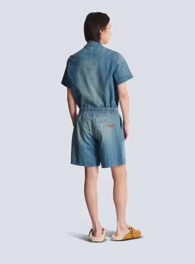 Balmain Faded denim shorts | Thumbnail 4 Balmain Faded denim shorts | Thumbnail 4