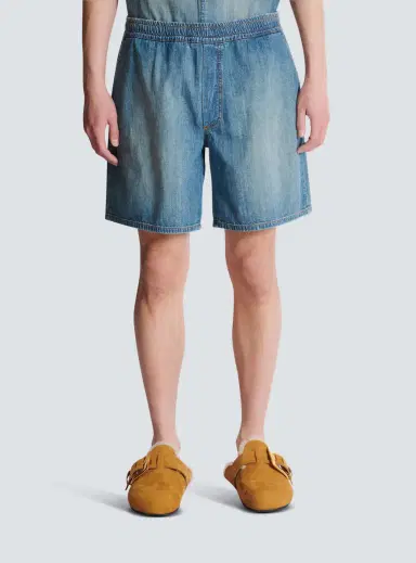 Balmain Faded denim shorts | Thumbnail 7 Balmain Faded denim shorts | Thumbnail 7