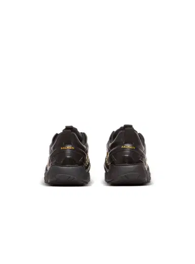 Balmain Cosmic Dust glazed leather sneakers | Thumbnail 4 Balmain Cosmic Dust glazed leather sneakers | Thumbnail 4