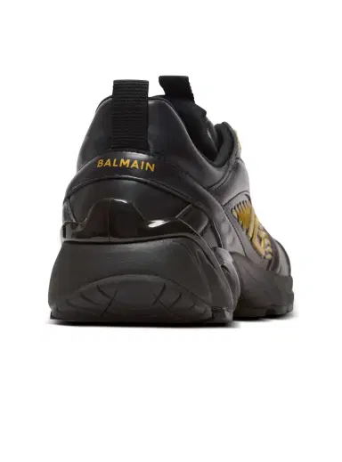 Balmain Cosmic Dust glazed leather sneakers | Thumbnail 5 Balmain Cosmic Dust glazed leather sneakers | Thumbnail 5