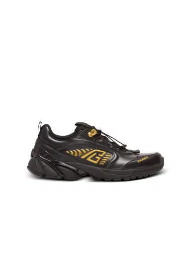 Balmain Cosmic Dust glazed leather sneakers | Thumbnail 1 Balmain Cosmic Dust glazed leather sneakers | Thumbnail 1