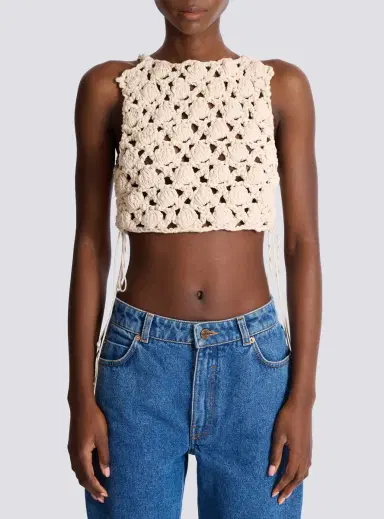 Balmain Crochet top | Thumbnail 7 Balmain Crochet top | Thumbnail 7