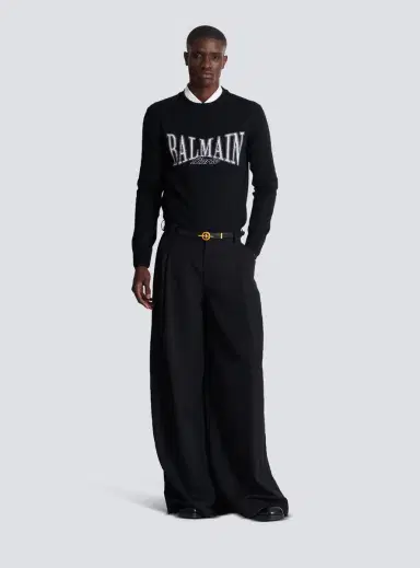 Balmain College jacquard knit jumper | Thumbnail 2 Balmain College jacquard knit jumper | Thumbnail 2