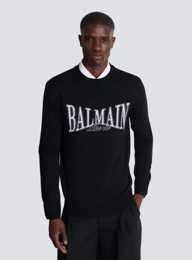 Balmain College jacquard knit jumper | Thumbnail 5 Balmain College jacquard knit jumper | Thumbnail 5