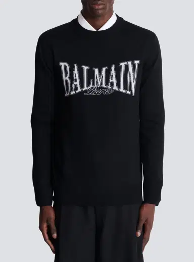 Balmain College jacquard knit jumper | Thumbnail 7 Balmain College jacquard knit jumper | Thumbnail 7