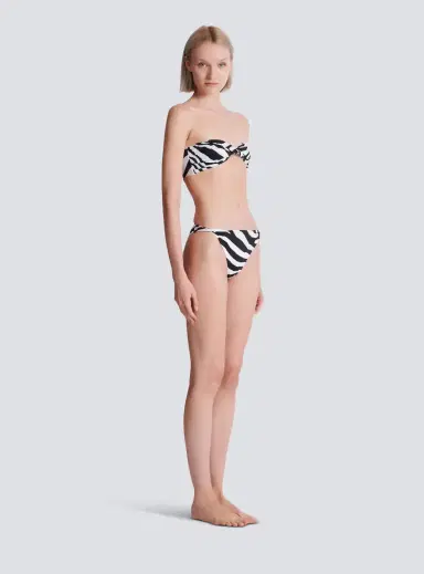 Balmain Zebra two-piece swimsuit | Thumbnail 3 Balmain Zebra two-piece swimsuit | Thumbnail 3