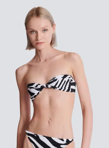 Balmain Zebra two-piece swimsuit | Thumbnail 6 Balmain Zebra two-piece swimsuit | Thumbnail 6