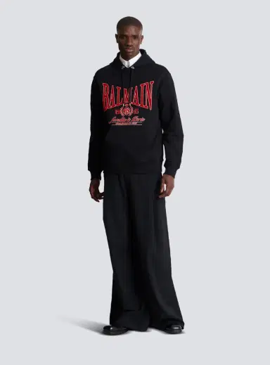 Balmain Flocked College hoodie | Thumbnail 2 Balmain Flocked College hoodie | Thumbnail 2