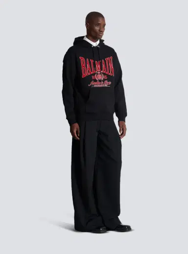 Balmain Flocked College hoodie | Thumbnail 3 Balmain Flocked College hoodie | Thumbnail 3