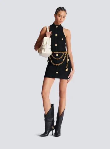 Balmain Baroque pattern short bodycon dress | Thumbnail 2 Balmain Baroque pattern short bodycon dress | Thumbnail 2