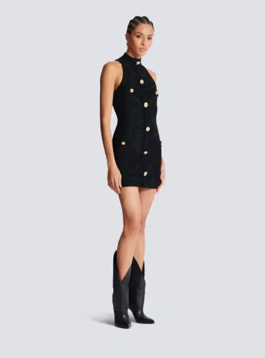 Balmain Baroque pattern short bodycon dress | Thumbnail 3 Balmain Baroque pattern short bodycon dress | Thumbnail 3