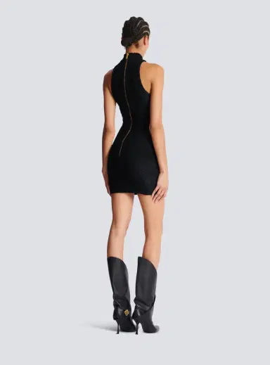 Balmain Baroque pattern short bodycon dress | Thumbnail 4 Balmain Baroque pattern short bodycon dress | Thumbnail 4