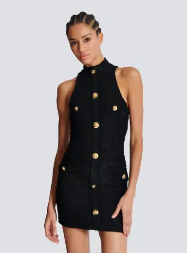 Balmain Baroque pattern short bodycon dress | Thumbnail 7 Balmain Baroque pattern short bodycon dress | Thumbnail 7