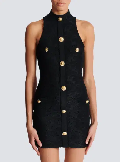 Balmain Baroque pattern short bodycon dress | Thumbnail 8 Balmain Baroque pattern short bodycon dress | Thumbnail 8