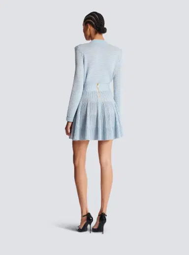 Balmain A-line textured knit skirt | Thumbnail 4 Balmain A-line textured knit skirt | Thumbnail 4