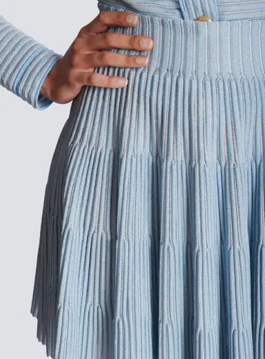 Balmain A-line textured knit skirt | Thumbnail 7 Balmain A-line textured knit skirt | Thumbnail 7