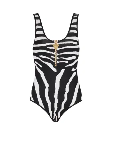 Balmain Zebra jacquard body | Thumbnail 1 Balmain Zebra jacquard body | Thumbnail 1