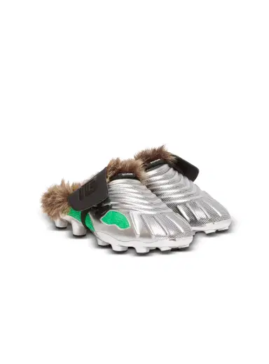 Balmain Half Time faux fur-lined mules with technical fabrics | Thumbnail 3 Balmain Half Time faux fur-lined mules with technical fabrics | Thumbnail 3