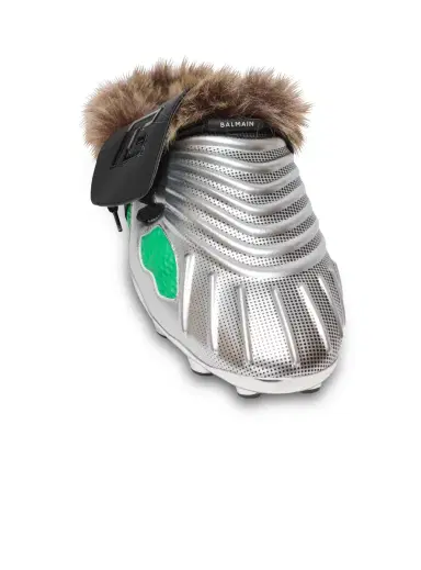 Balmain Half Time faux fur-lined mules with technical fabrics | Thumbnail 7 Balmain Half Time faux fur-lined mules with technical fabrics | Thumbnail 7