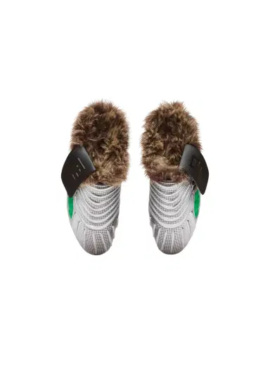 Balmain Half Time faux fur-lined mules with technical fabrics | Thumbnail 8 Balmain Half Time faux fur-lined mules with technical fabrics | Thumbnail 8