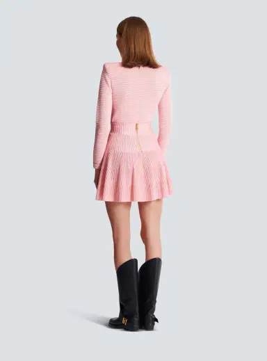 Balmain A-line textured knit skirt | Thumbnail 4 Balmain A-line textured knit skirt | Thumbnail 4