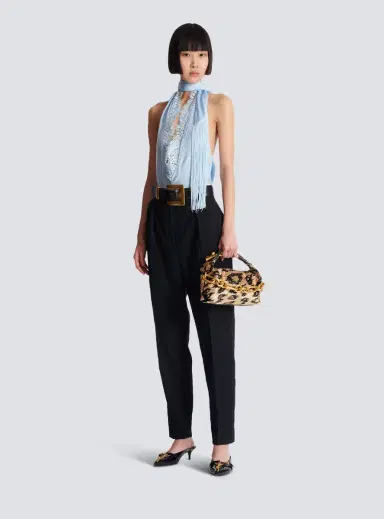 Balmain Sync Mini leopard pattern embroidered bag | Thumbnail 2 Balmain Sync Mini leopard pattern embroidered bag | Thumbnail 2