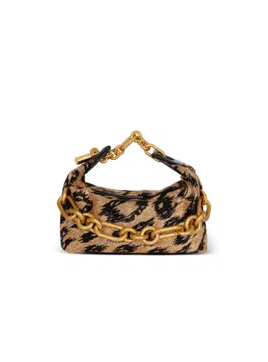 Balmain Sync Mini leopard pattern embroidered bag | Thumbnail 1 Balmain Sync Mini leopard pattern embroidered bag | Thumbnail 1