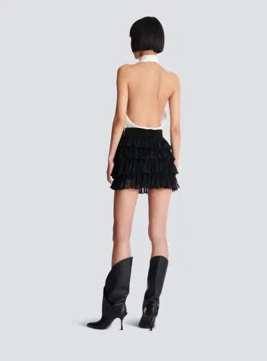 Balmain Short ruffled knit skirt | Thumbnail 4 Balmain Short ruffled knit skirt | Thumbnail 4