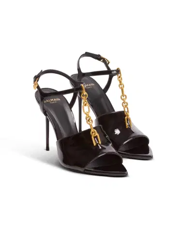 Balmain Sync sandals in patent calfskin | Thumbnail 3 Balmain Sync sandals in patent calfskin | Thumbnail 3